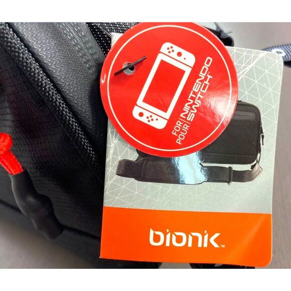 BIONIK Black Nintendo Switch Lite COMMUTER LITE Protective Tactical Bag New - Picture 7 of 14